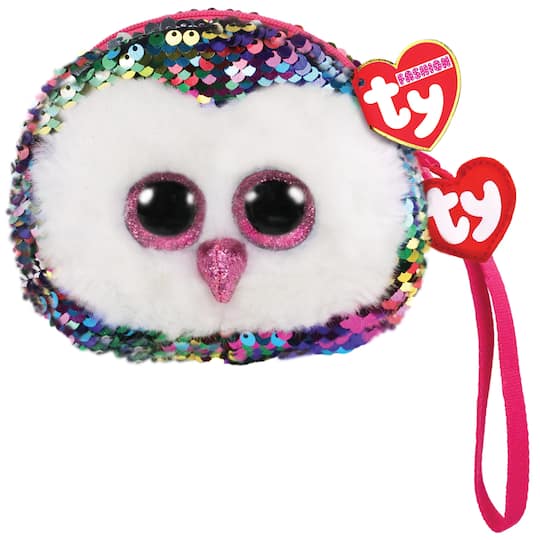 Ty Fashion&#x2122; Owen Multicolored Owl Sequin Wristlet